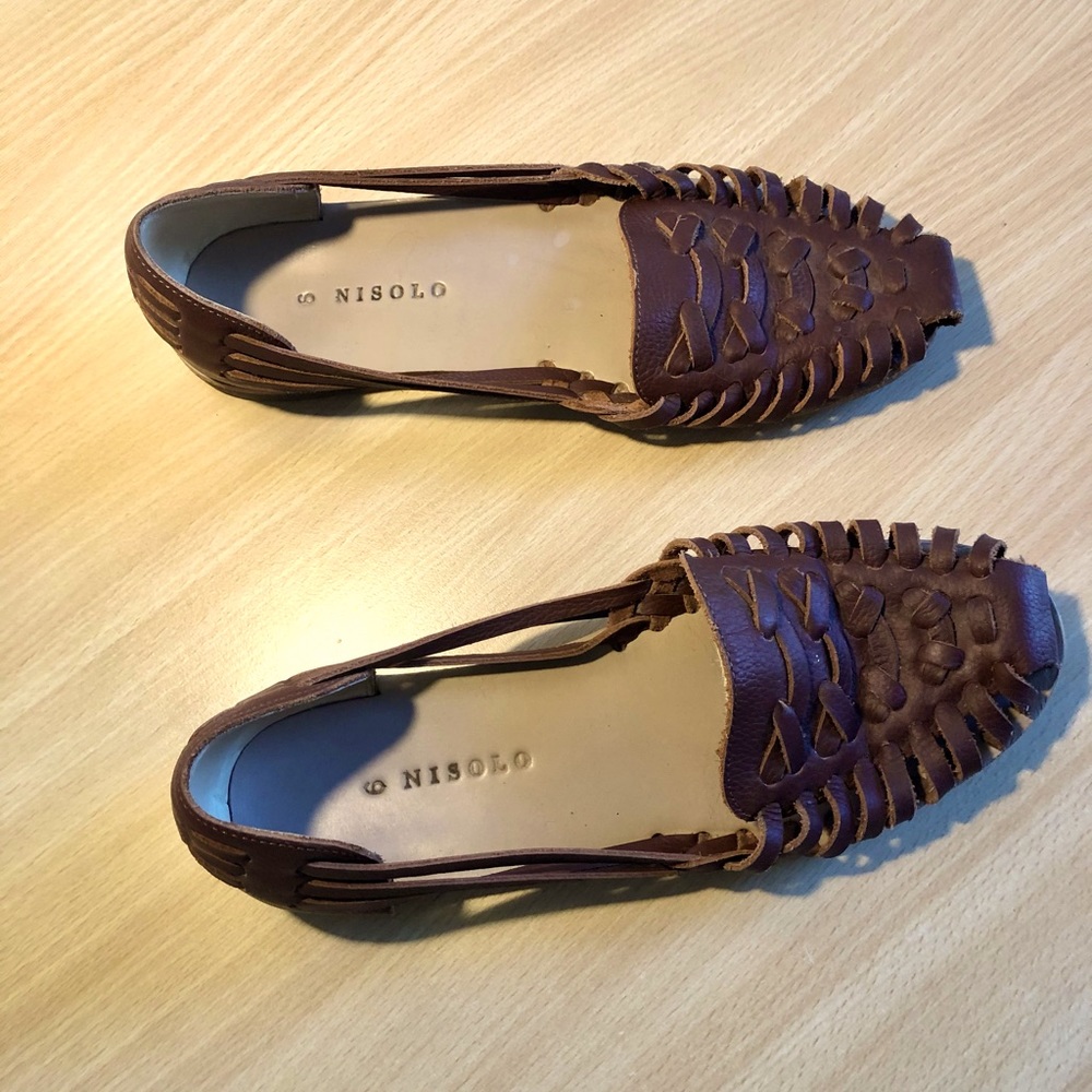 Nisolo Huarache sandals (Brandy)